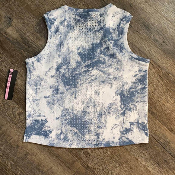 ebb & flow blue and white tie dye tank - Picture 2 of 4